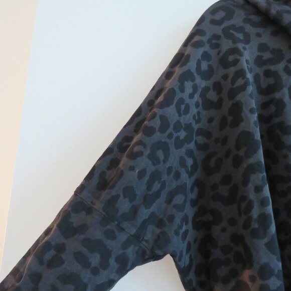 PLANET BY LAUREN G Pima Cotton Leopard Swing Turtle Tee Lagenlook - One Size - Picture 7 of 16